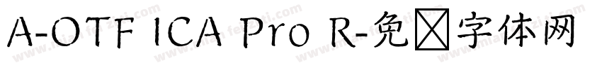 A-OTF ICA Pro R字体转换